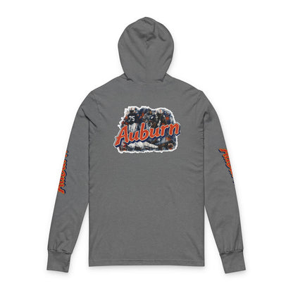 Auburn "The Hit" Junior Rosegreen Hooded Long-Sleeve Tee