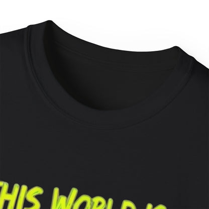Raccoon Stealing the World Tee — 'Stealing the World' Graphic T-Shirt