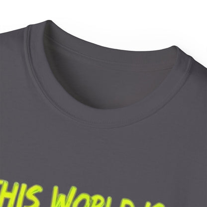 Raccoon Stealing the World Tee — 'Stealing the World' Graphic T-Shirt