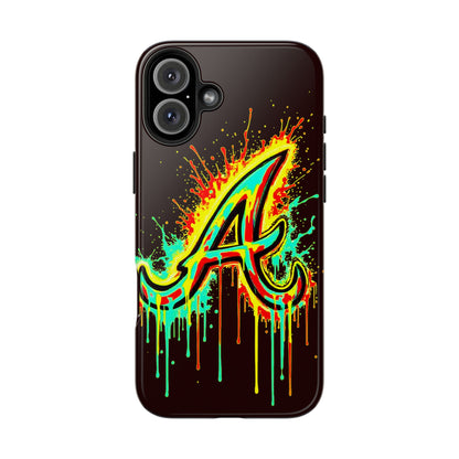 Neon Drip 'A' Graphic Tough Protective Case
