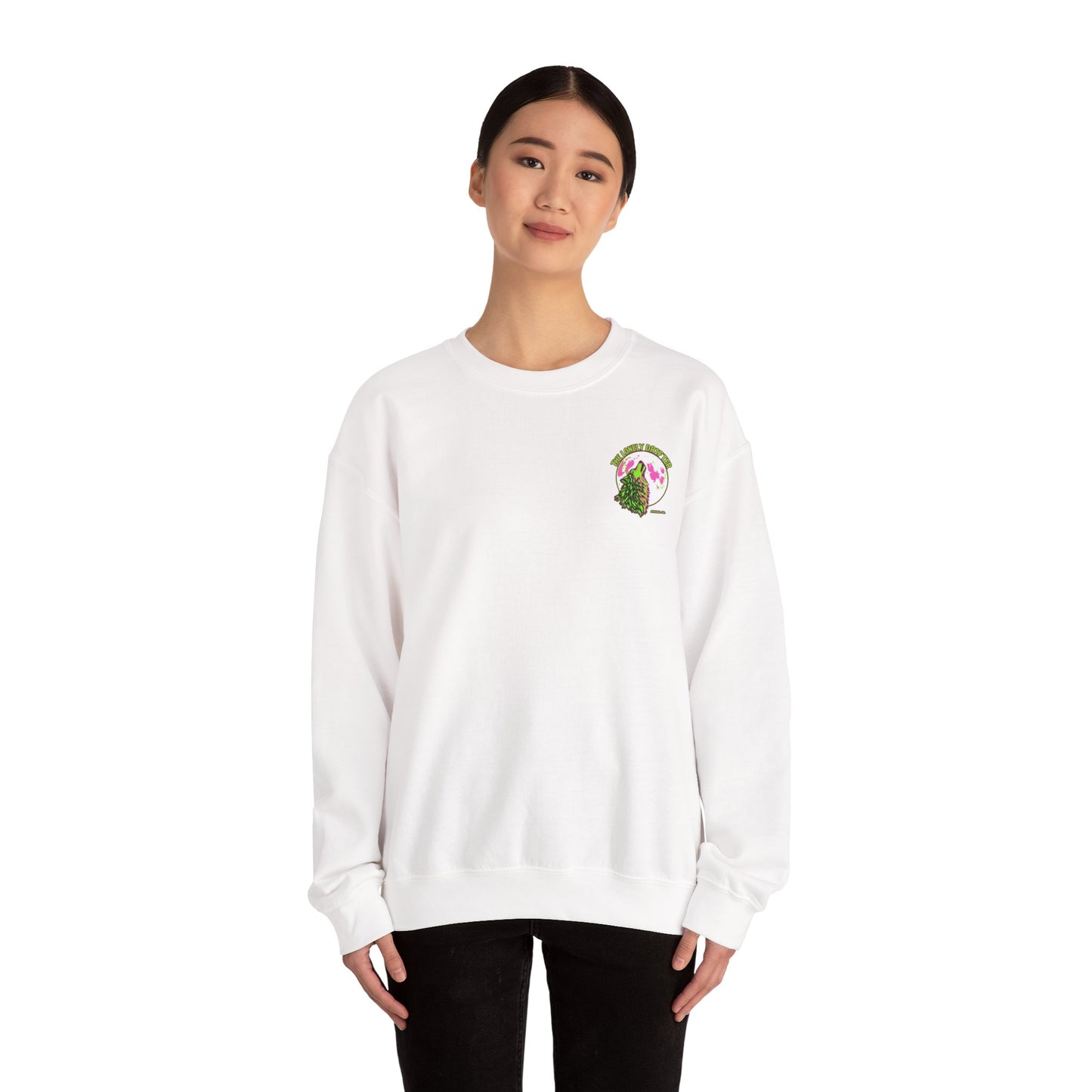 The Lonely Drifter Wolf Crewneck Sweatshirt — Neon Moon Graphic