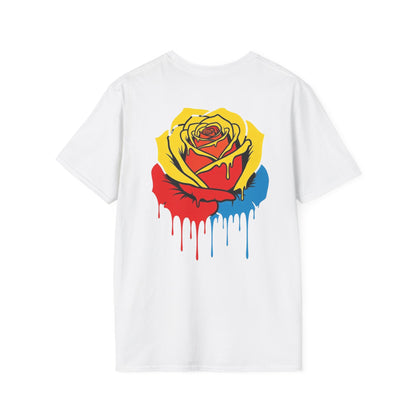 Dripping Tricolor Rose T-Shirt