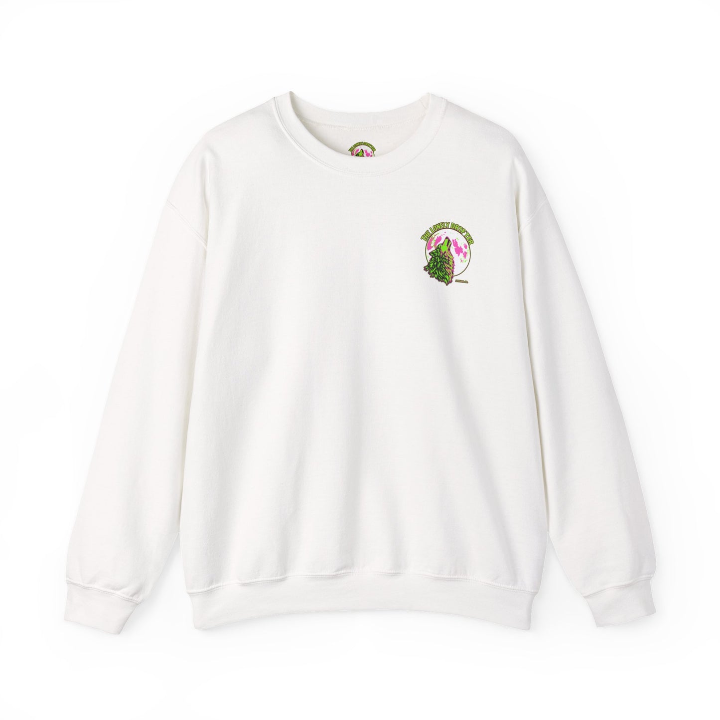 The Lonely Drifter Wolf Crewneck Sweatshirt — Neon Moon Graphic