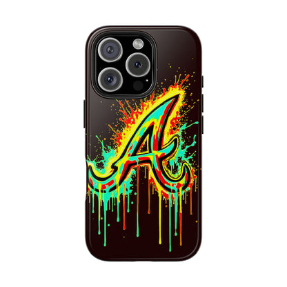 Neon Drip 'A' Graphic Tough Protective Case