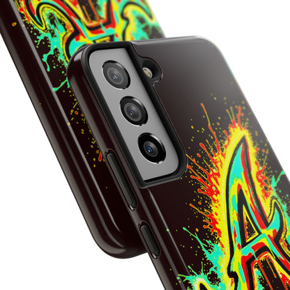Neon Drip 'A' Graphic Tough Protective Case