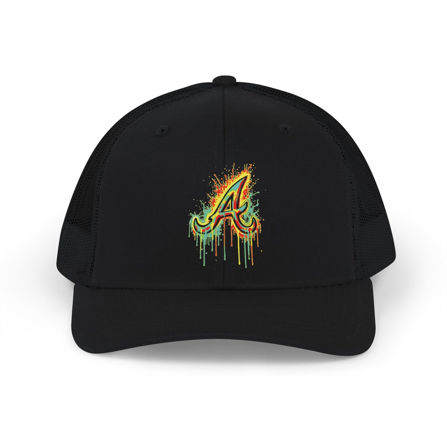 "A" Paint Drip Richardson Snap Hat
