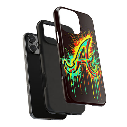 Neon Drip 'A' Graphic Tough Protective Case