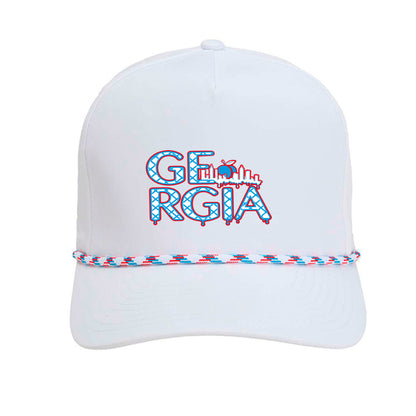 White/ Light Blue-Red - 5054 - FRONT